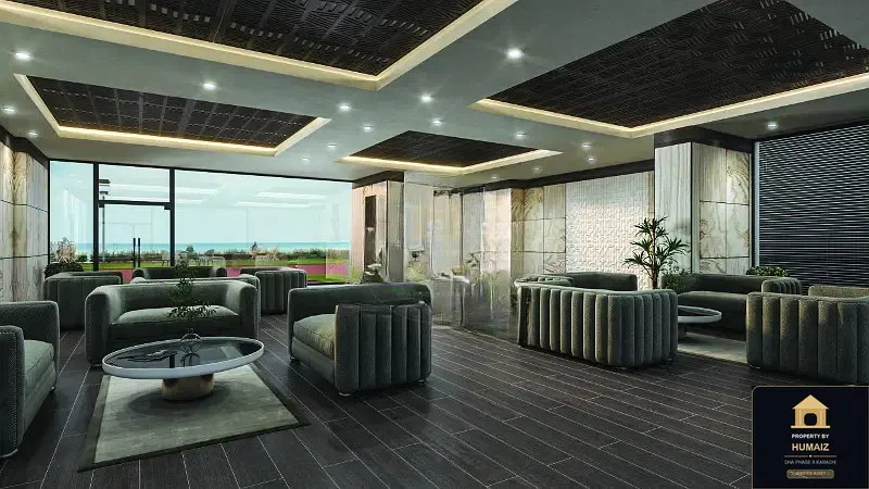 1-Bed Luxury Penthouse (Sea Facing, 1 Bath, Suite 5) at HMR Waterfront For Sale in DHA Phase 8 Karachi — Photograph 12