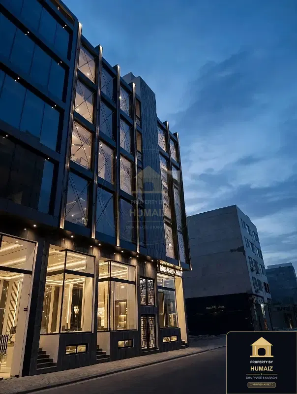 233 Sq. Yd. Corporate Office Space on Zulfiqar Commercial For Sale in DHA Phase 8 Karachi — Property by Humaiz Architectural Asset