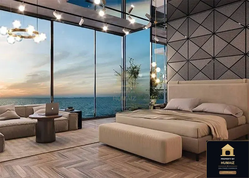 1-Bedroom Luxury Apartment (1 Bath, Suite 61) at HMR Waterfront For Sale in DHA Phase 8 Karachi — Photograph 19