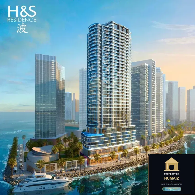 1-Bedroom Luxury Apartment (Sea Facing, 2 Bath, Suite 103) at HMR Waterfront For Sale in DHA Phase 8 Karachi — Property by Humaiz Architectural Asset