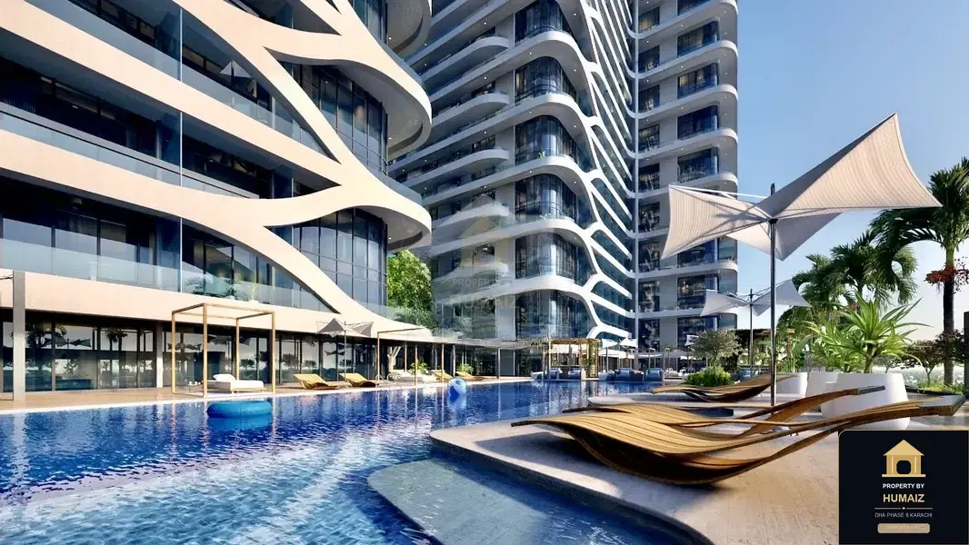 1-Bedroom Luxury Apartment (Private Pool, 2 Bath, Suite 4) at HMR Waterfront For Sale in DHA Phase 8 Karachi — Photograph 15