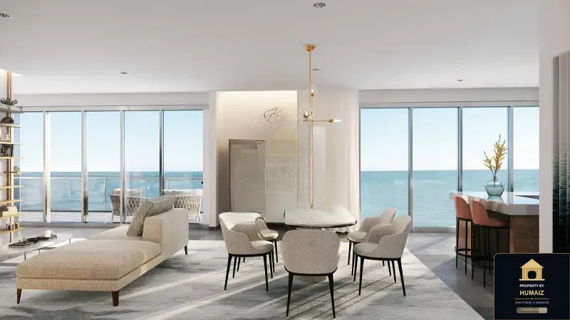 1-Bedroom Luxury Apartment (Sea Facing, 2 Bath, Suite 1) at Panorama For Sale in DHA Phase 8 Karachi — Property by Humaiz Architectural Asset