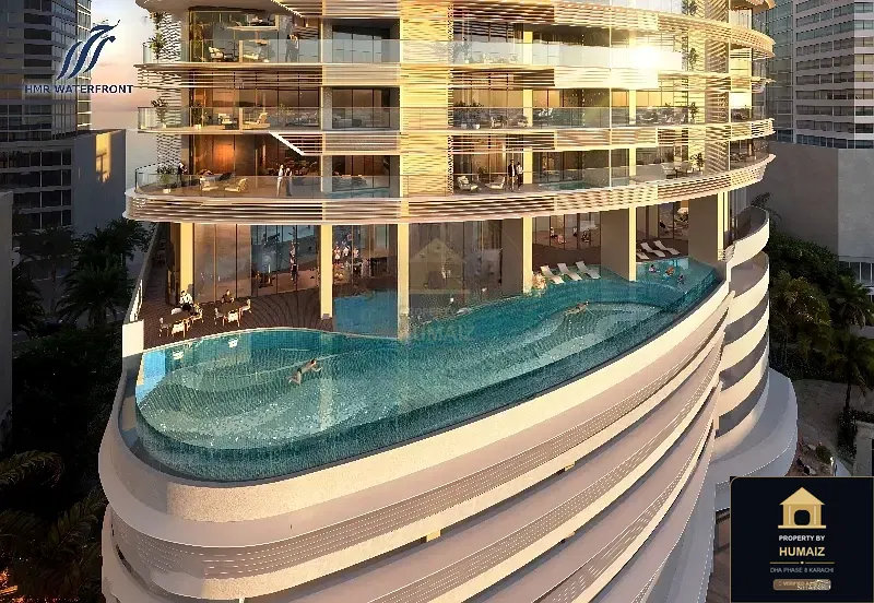 1-Bedroom Luxury Apartment (Sea Facing, 2 Bath, Suite 25) at HMR Waterfront For Sale in DHA Phase 8 Karachi — Photograph 9