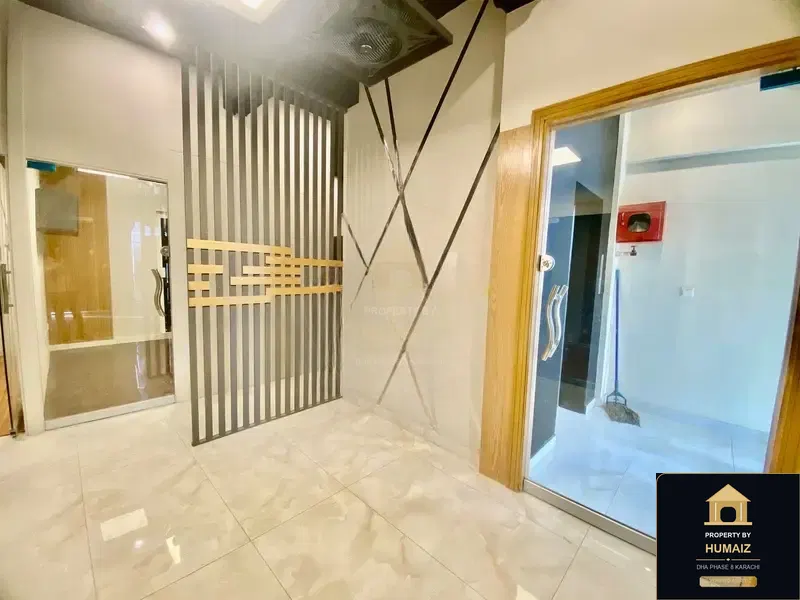 100 Sq. Yd. Corporate Office Space (Boulevard Facing, 1 Bath, Unit 1) on Zulfiqar Commercial For Rent in DHA Phase 8 Karachi — Property by Humaiz Architectural Asset