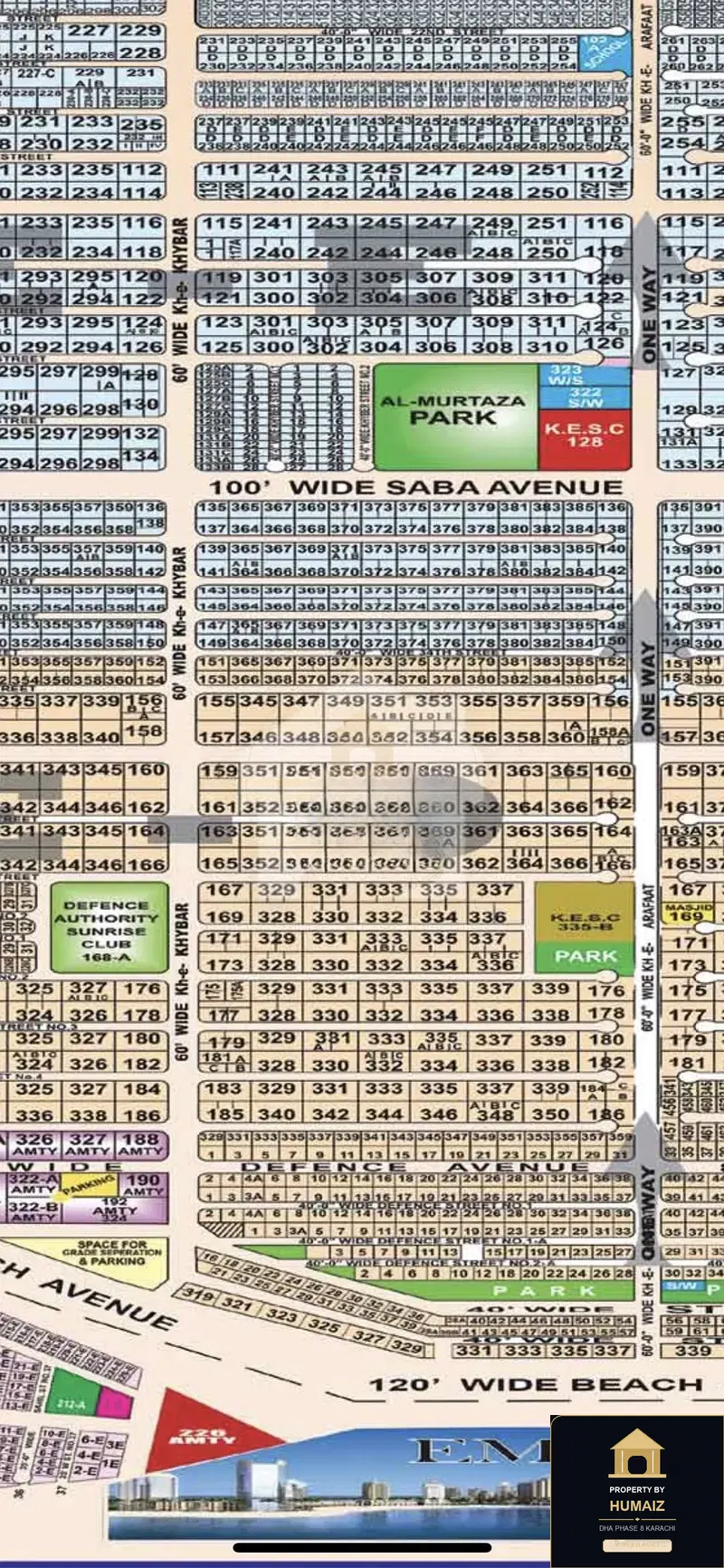 2,000 Sq. Yd. Residential Plot (Corner, Parcel 6) in Zone D For Sale in DHA Phase 8 Karachi — Photograph 2