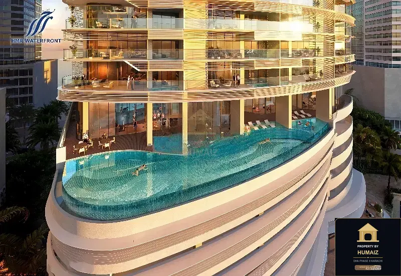 2-Bedroom Luxury Apartment (Sea Facing, 2 Bath, Suite 20) at HMR Waterfront For Sale in DHA Phase 8 Karachi — Property by Humaiz Architectural Asset