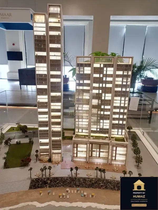 1-Bedroom Luxury Apartment (Sea Facing, 2 Bath, Suite 1) at The Views For Sale in DHA Phase 8 Karachi — Property by Humaiz Architectural Asset