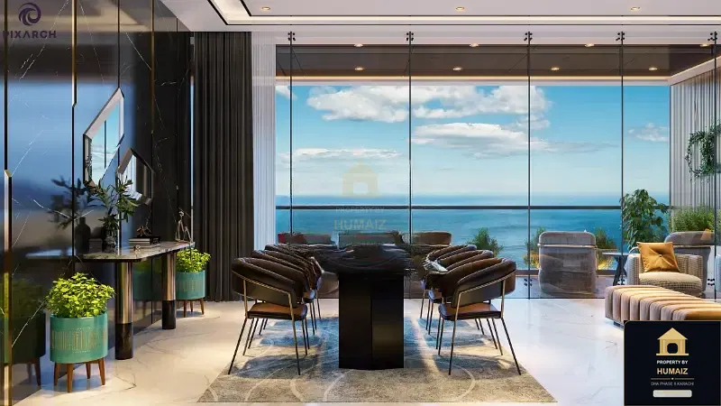 2-Bed Luxury Penthouse (Sea Facing, 2 Bath, Suite 2) at HMR Waterfront For Sale in DHA Phase 8 Karachi — Photograph 9