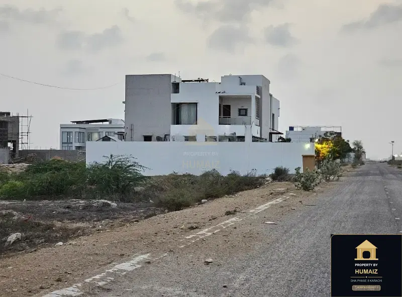 1,000 Sq. Yd. Residential Plot (West Open, Parcel 12) in Zone A For Sale in DHA Phase 8 Karachi — Property by Humaiz Architectural Asset