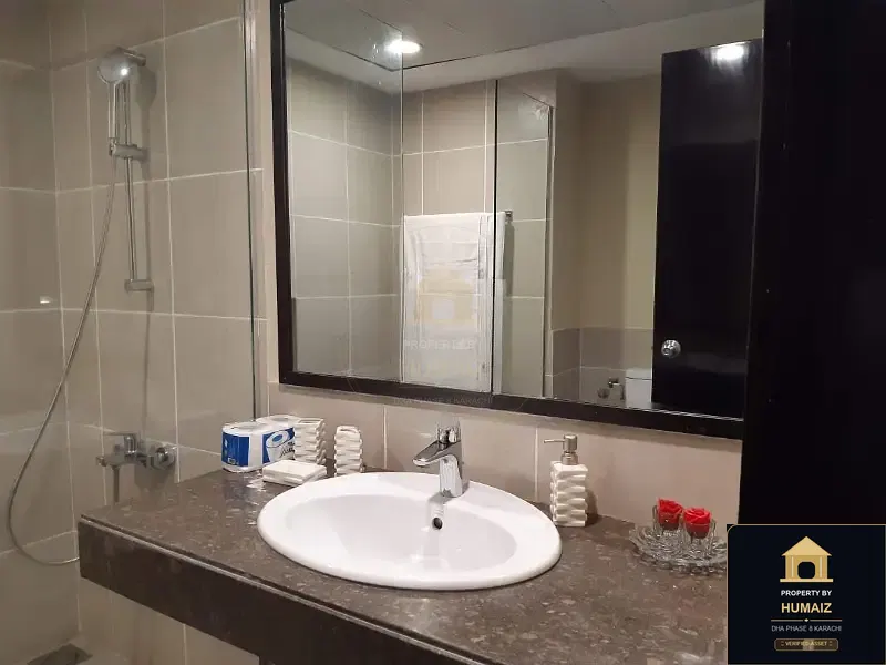 2-Bedroom Luxury Apartment (Basement, 4 Bath, Suite 24) at Coral Towers For Sale in DHA Phase 8 Karachi — Photograph 8