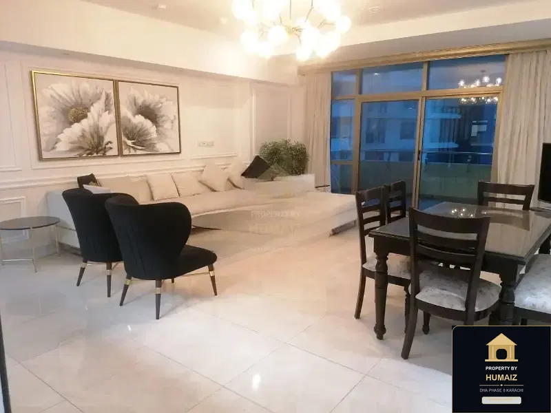 2-Bedroom Luxury Apartment (Sea Facing, 3 Bath, Suite 10) at Pearl Towers For Rent in DHA Phase 8 Karachi — Property by Humaiz Architectural Asset