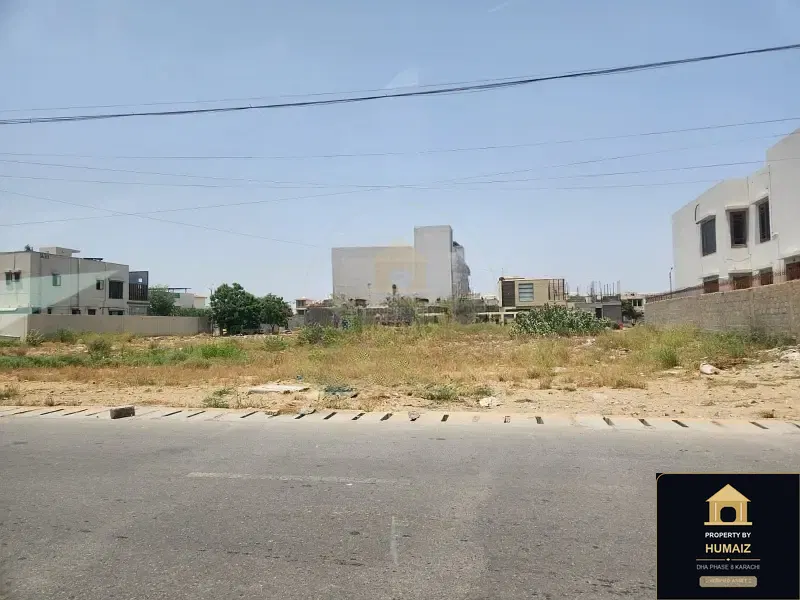 1,000 Sq. Yd. Residential Plot (West Open, Parcel 7) in Khayaban-e-Tipu Sultan For Sale in DHA Phase 8 Karachi — Property by Humaiz Architectural Asset