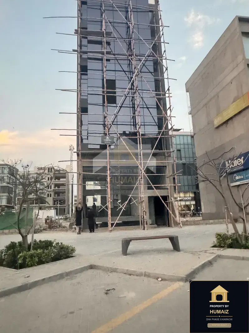 100 Sq. Yd. Commercial Building (Unit 1) in Khayaban-e-Shaheen For Rent in DHA Phase 8 Karachi — Property by Humaiz Architectural Asset