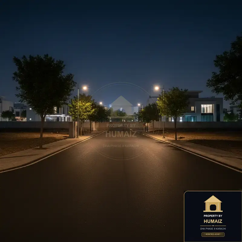 500 Sq. Yd. Residential Plot (Parcel 14) in Zone D For Sale in DHA Phase 8 Karachi — Property by Humaiz Architectural Asset