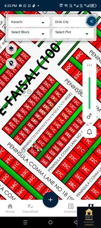 100 Sq. Yd. Commercial Plot (Parcel 31) on Peninsula Commercial For Sale in DHA Phase 8 Karachi — Property by Humaiz Architectural Asset