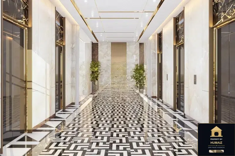 1-Bedroom Luxury Apartment (Private Pool, 1 Bath, Suite 20) at Tower A For Sale in DHA Phase 8 Karachi — Photograph 9