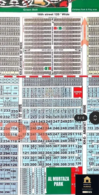 500 Sq. Yd. Residential Plot (Parcel 12) in Khayaban-e-Shujaat For Sale in DHA Phase 8 Karachi — Photograph 3
