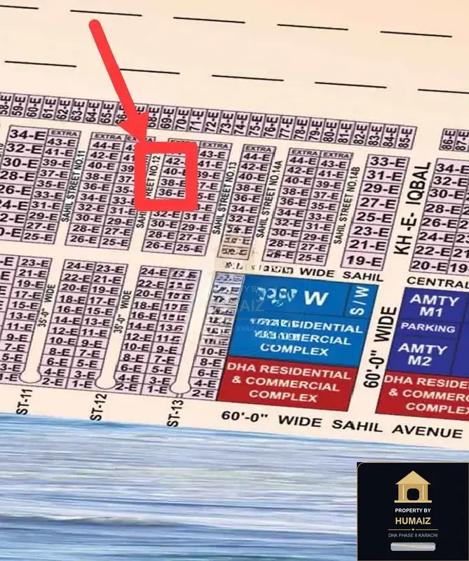 300 Sq. Yd. Residential Plot (Parcel 1) on Beach Avenue For Sale in DHA Phase 8 Karachi — Photograph 2