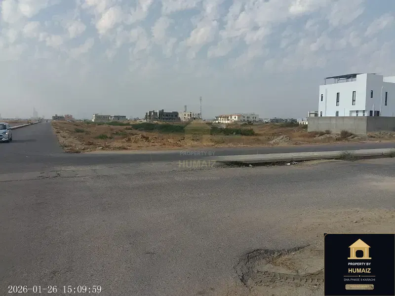 2,000 Sq. Yd. Residential Plot (West Open, Parcel 5) in Zone E For Sale in DHA Phase 8 Karachi — Property by Humaiz Architectural Asset