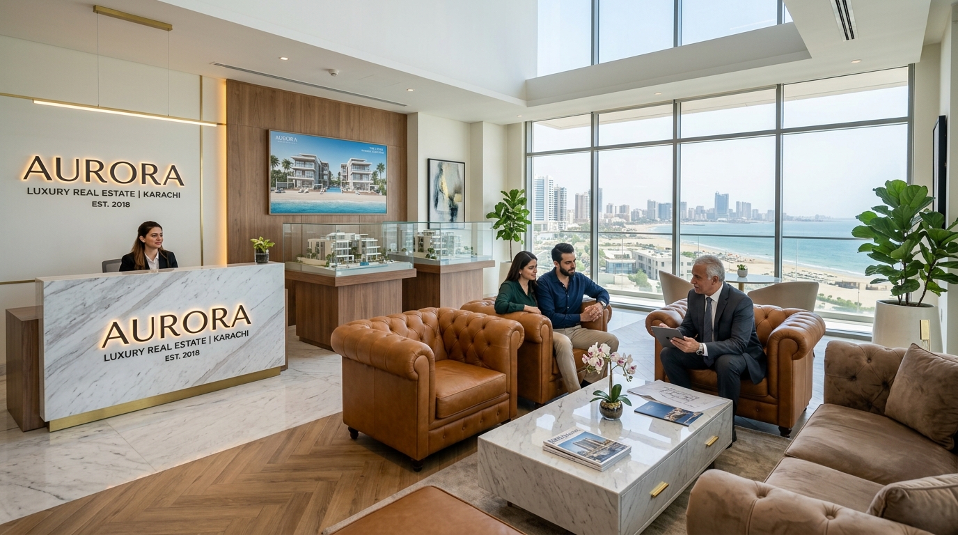 Property by Humaiz Client Advisory Lounge and Office Workspace in Zulfiqar Commercial